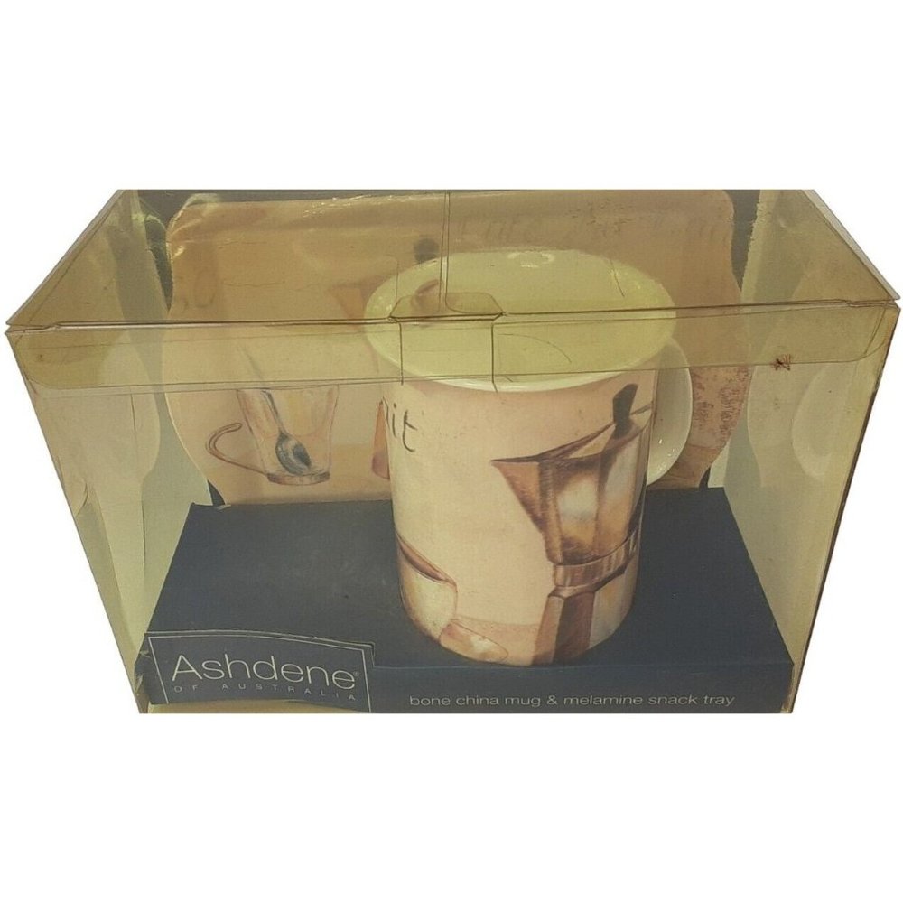 Ashdene of Australia bone china snack tray and cup.‎ Never Used.